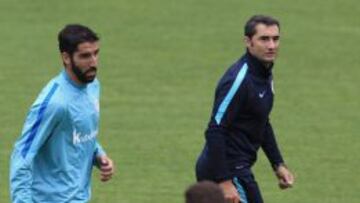 Primer entrenamiento de Raúl García con el Athletic