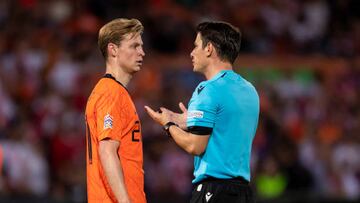 Frenkie de Jong, en un partido con Países Bajos.