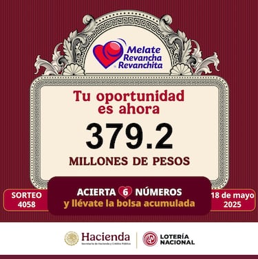 Resultados Melate: números que cayeron hoy y premios del sorteo 4058 | 18 de mayo del 2025