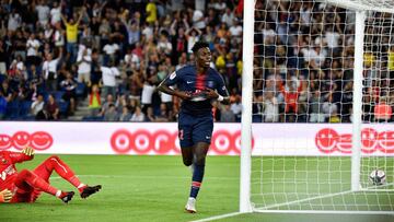 Tim Weah anota su primer gol en la Ligue 1 ante el SM Caen