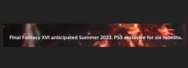 Final Fantasy XVI sólo será exclusivo de PS5 durante 6 meses