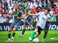 Imagen del Racing-Ceuta, partido de ida.