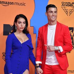 Cristiano y Georgina en la alfombra roja de los MTV en Sevilla