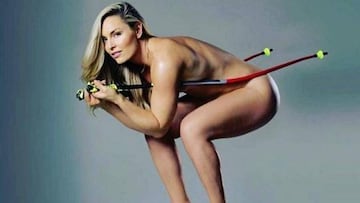 Lindsey Vonn se desnuda para promocionar su nuevo libro