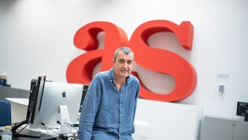 Javier Guillén, director de La Vuelta, en la redacción de Diario AS.