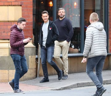 Ander Herrera out and about in Manchester