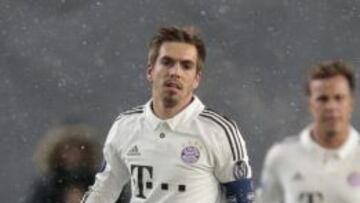 Lahm durante un partido con el Bayern.