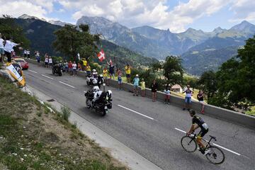 Subiendo al el Col de la Bluffy.