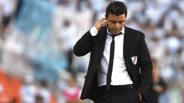 MZA028 - MENDOZA (ARGENTINA), 9/12/2017.- Marcelo Gallardo DT de River Plate reacciona durante el partido ante Atl&eacute;tico Tucum&aacute;n, en la Final de la Copa Argentina 2017, que se disputa en el Estadio Malvinas Argentinas de la ciudad de Mendoza, Argentina, el 09 de diciembre de 2017. EFE/ Andres Larrovere