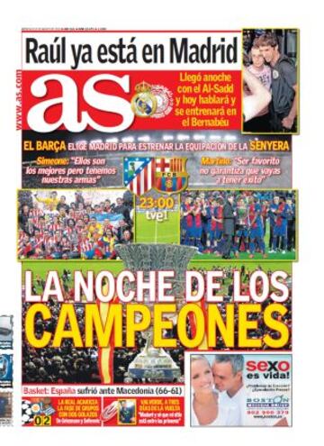 Las portadas de AS de agosto