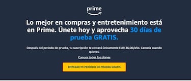 Cómo obtener hoy un mes gratis de Amazon Prime para usarlo en el Prime Day 2022