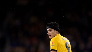 Raúl Jiménez durante un partido del Wolverhampton