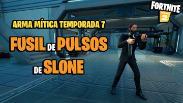 C&oacute;mo conseguir el arma m&iacute;tica Fusil de Pulsos de Slone en Fortnite Temporada 7