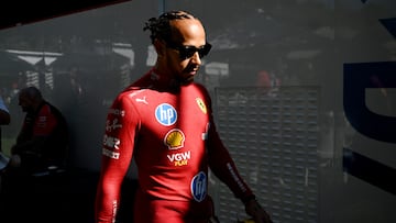 Lewis Hamilton (Ferrari). Melbourne, Albert Park. F1 2025.