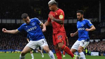 El Cucho Hern&aacute;ndez, delantero del Watford fue uno de los destacados en la goleada 2-5 al Everton en el Goodison Park. El colombiano dio asistencia