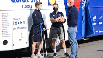 Frenazo a la recuperación de Evenepoel: el Giro, en duda