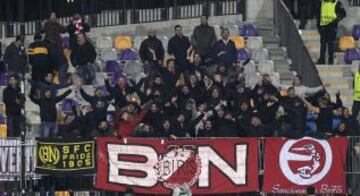 Maribor-Sevilla. Seguidores sevillanos.