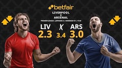 Liverpool vs. Arsenal: horario, dónde ver, pronósticos y clasificación