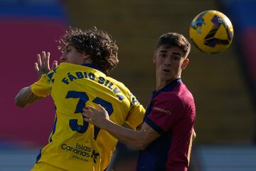 Las Palmas se convirtió en un complicado rival en Montjuic desde los primeros minutos.