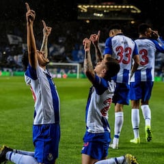 Los rostros de la victoria del Porto frente a la Roma