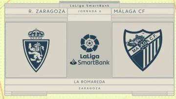 Resumen y goles del Zaragoza vs. Málaga de la Liga Smartbank