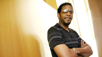 Javier Sotomayor, plusmarquista mundial de altura. 