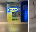 Encuentran a un hombre dentro de un Ikea cerrado durmiendo frente al escaparate