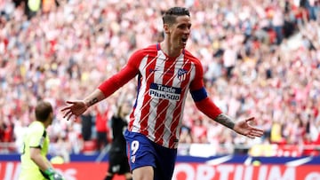 Soccer Football - La Liga Santander - Atletico Madrid vs Eibar - Wanda Metropolitano, Madrid, Spain - May 20, 2018   Atletico Madrid&#039;s Fernando Torres celebrates scoring their second goal    REUTERS/Juan Medina