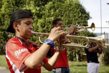 Esa agrupación musical tendrá en la final ante Cali a 80 instrumentistas y cerca de 130 instrumentos, entre ellos 50 bombos, 20 redoblantes, 30 trompetas propias y 6 trombones.