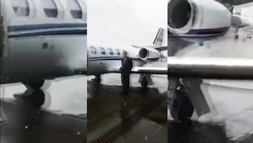 Alexis Sánchez subió a un jet privado ¿rumbo a Manchester?