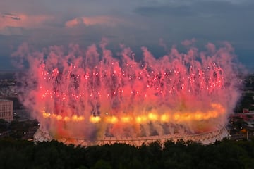 Ceremonia de apertura de la Euro 2020 en el estadio Olí­mpico de Roma.