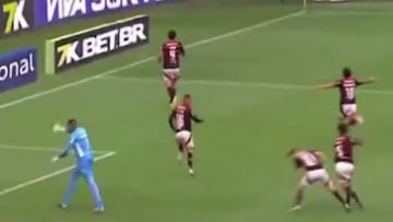 Flamengo le anotó a Palmeiras y esto de Pulgar con Jorginho se hizo viral: ¡muy curioso!