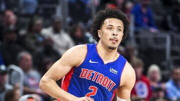 Cade Cunningham, en su estreno con Detroit Pistons ante Orlando Magic.