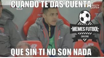 Los memes que se burlan de Arsenal y la suplencia de Alexis