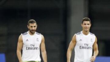 Benzema y Cristiano.