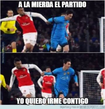 Los memes más divertidos del Arsenal-Barcelona