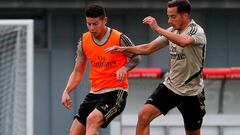 James en segundo entrenamiento grupal