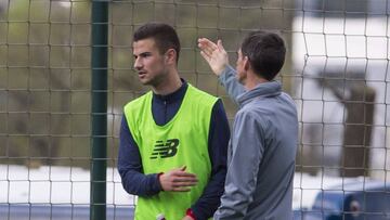 Guruzeta se ejercitó con la primera plantilla.
