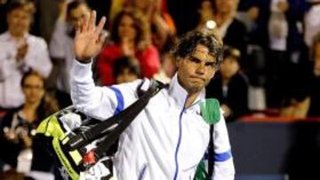 Nadal, en el adiós a Montreal.