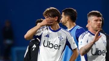 Soccer Football - Serie A - U.S. Sassuolo v Como - Mapei Stadium - Citta del Tricolore, Reggio Emilia, Italy - April 17, 2026 Como's Nico Paz looks dejected after the match REUTERS/Alessandro Garofalo
