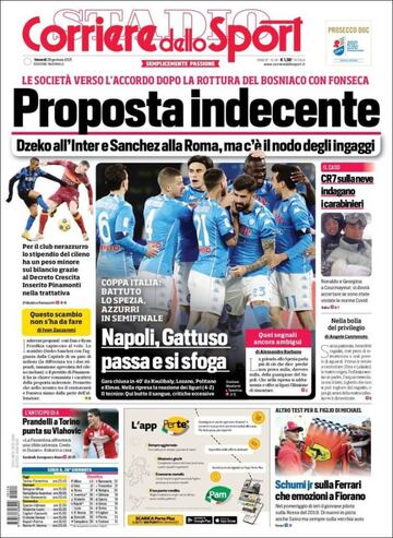 "Entrenar al Madrid es un sue?o"... las portadas deportivas de hoy