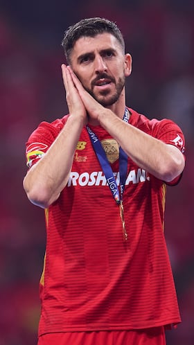 Joao Dias of Toluca during the final second leg match between Tigres UANL and Toluca, as part of the Liga BBVA MX, Torneo Apertura 2025 at Nemesio Diez Stadium, on December 14, 2025 in Toluca, Estado de Mexico, Mexico.