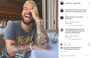 La broma que le hizo J Balvin a Maluma en Instagram