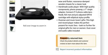 Amazon te avisará si un producto que vas a comprar se ha devuelto muchas veces