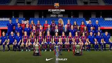 Foto oficial del Barcelona Femenino.