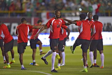 Action photo of action during the match Mexico vs Trinidad and Tobago, corresponding to the Final Hexagonal during the CONCACAF Qualifying rounds for the 2018 FIFA World Cup Russia, at Alfonso Lastras Stadium
Foto de accion durante el partido Mexico vs Trinidad y Tobago, correspondiente al Hexagonal Final durante las Eliminatorias de la CONCACAF rumbo a la Copa Mundial de la FIFA Rusia 2018, en el Estadio Alfonso Lastras, en la foto: 19 Kevan George de Trinidad
06/10/2017/MEXSPORT/Isaac Ortiz.