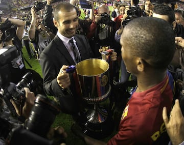 Con Pep Guardiola: Barcelona 2008-09 Con José Mourinho: Inter 2009-10 y Chelsea 2013-14