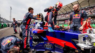 MEXICO CITY, MEXICO - OCTOBER 29: Pierre Gasly of Scuderia Toro Rosso and France during the Formula One Grand Prix of Mexico at Autodromo Hermanos Rodriguez on October 29, 2017 in Mexico City, Mexico.   Peter Fox/Getty Images/AFP
 == FOR NEWSPAPERS, INTERNET, TELCOS &amp; TELEVISION USE ONLY ==