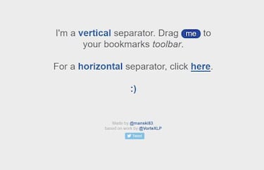 Cómo separar los marcadores de Google Chrome