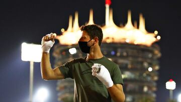 Romain Grosjean, en Bahréin. F1 2020.